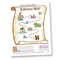 Myths & Monsters Draw a Treasure Map